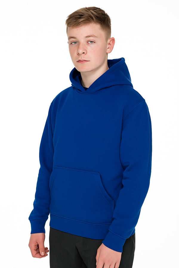 Boys Girls Fleece Hoodie Pullover Jumper Long Sleeve Unisex PE School Sweatshirt