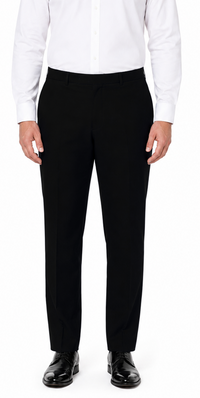 Men’s Boys Plus Fit Regular Leg Trousers Full Elasticated Waist