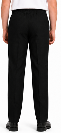 Full Elasticated Waist Slim Fit Pull Up School Trouser