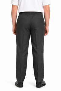 Full Elasticated Waist Slim Fit Pull Up School Trouser