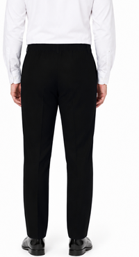 Men’s Boys Plus Fit Regular Leg Trousers Full Elasticated Waist