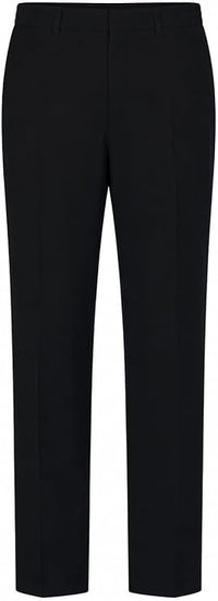 Boys Half Elastic Waist Plus Size Regular Leg School Trousers | Small-7XL