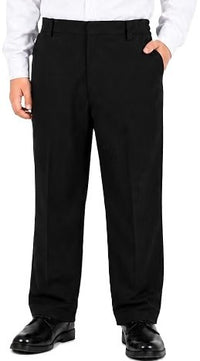 Boys Half Elastic Waist Plus Size Short Leg School Trousers | Small-7XL