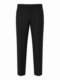Half Elastic Waist Plus Fit Long Leg School Trouser