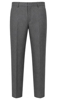 Boys Half Elastic Waist Plus Size Zip/Clip Sturdy Fit School Trousers