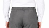 Men’s Boys Plus Fit Regular Leg Trousers Full Elasticated Waist