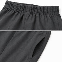 Boys Full Elasticated Waist Slim Fit Pull Up School Trousers
