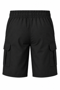 Boys Half Elastic Adjustable Waist Cargo School Shorts