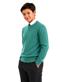 BOYS/KIDS SCHOOL UNIFORM FLEECE CREW NECK JUMPER – AGES 1-18 YEARS