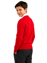 BOYS/KIDS SCHOOL UNIFORM FLEECE CREW NECK JUMPER – AGES 1-18 YEARS