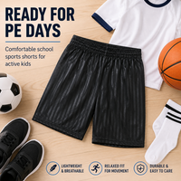 Kids/Boys/Girls Shadow Stripe PE Sports Summer School Shorts