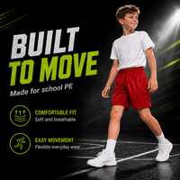 Kids/Boys/Girls Shadow Stripe PE Sports Summer School Shorts