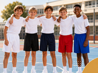 Boys School PE Shorts Lightweight Summer Activewear Ages 2-13 & Adults S-XXL