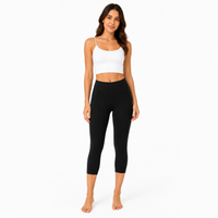 Ladies Cotton Touch Capri leggings