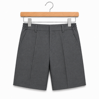 Half Elastic Waist Pull up School Shorts