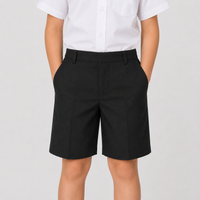 Half Elastic Waist Plus Fit School Shorts