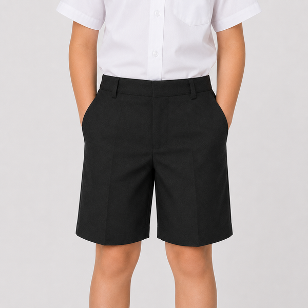 Half Elastic Waist Pull up School Shorts