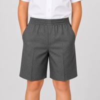 Full Elastic Waist Regular Fit Pull up school shorts