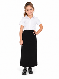 Girls Skirts Half Elasticated Waist Long Ankle Length