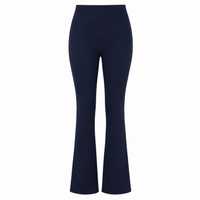 Girls Full Elasticated Waist Pull Up Bootleg Stretchy 3 Leg  Trouser