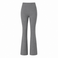 Girls Full Elasticated Waist Pull Up Bootleg Stretchy 3 Leg  Trouser