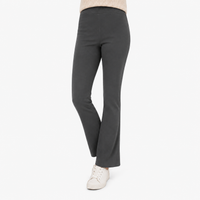 Ladies Jersey Bootleg Trousers Elasticated Waist Pull On