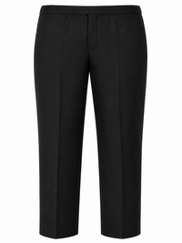 Half Elastic Waist Plus Fit Pull Up School Trouser