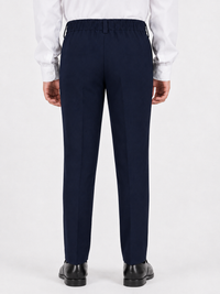 Half Elastic Waist Plus Fit Short Leg School Trouser
