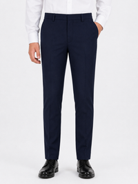 Half Elastic Waist Plus Fit Short Leg School Trouser