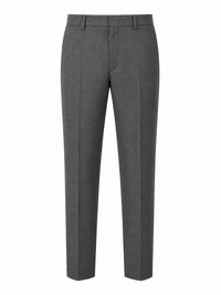 Half Elastic Waist Plus Fit Short Leg School Trouser