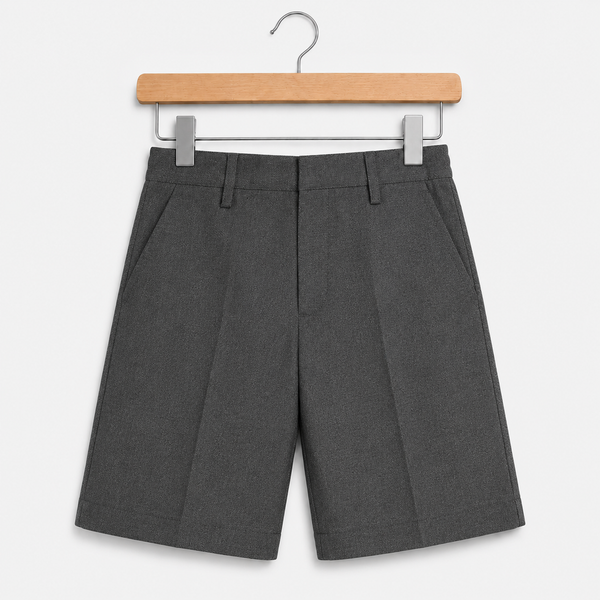 Half Elastic Waist ZIP CLIP School Shorts