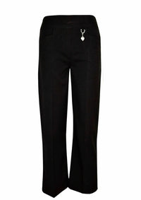 Half Elasticated Waist Slim Fit Pull Up Jersey Heart Pendant Trouser