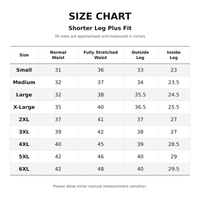 Boys Half Elastic Waist Plus Size Short Leg School Trousers | Small-7XL