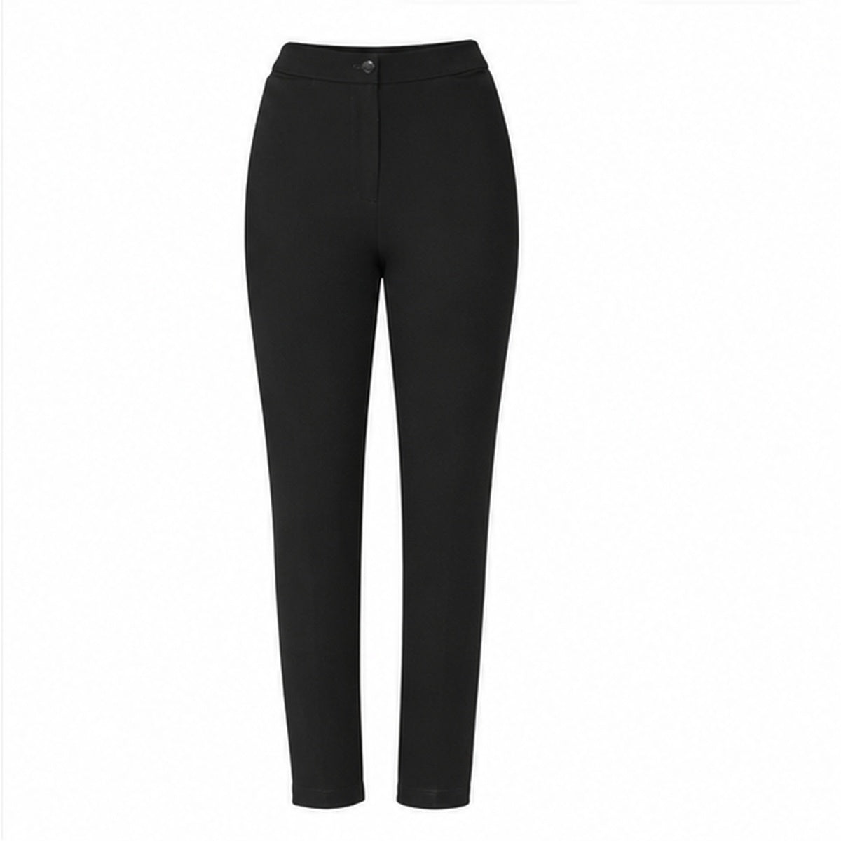 Girls Half Elasticated Waist Slim Fit Button & Zip School Trouser