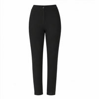 Girls Half Elasticated Waist Slim Fit Button & Zip School Trouser