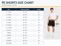 Kids/Boys/Girls Shadow Stripe PE Sports Summer School Shorts