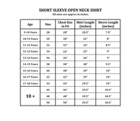 Girls White Short Sleeve Open Neck Revere Collar School Blouse – Ages 9 to 18+ Years