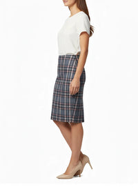 Ladies Pull-On Scuba Pencil Skirt