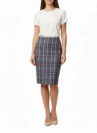 Ladies Pull-On Scuba Pencil Skirt