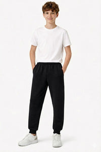 Kids Jogging Bottoms Stretchy Elasticated Waist Boys Girls Pants