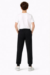 Kids Jogging Bottoms Stretchy Elasticated Waist Boys Girls Pants