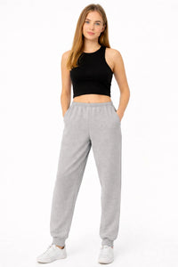 Kids Jogging Bottoms Stretchy Elasticated Waist Boys Girls Pants