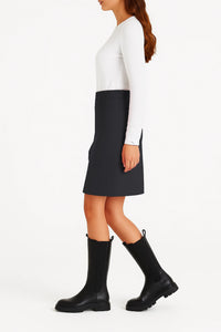 Ladies Pull-On Scuba Pencil Skirt